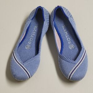 Rothy's The Flat Retired Mirror Reflective Stripe Round Toe Flats